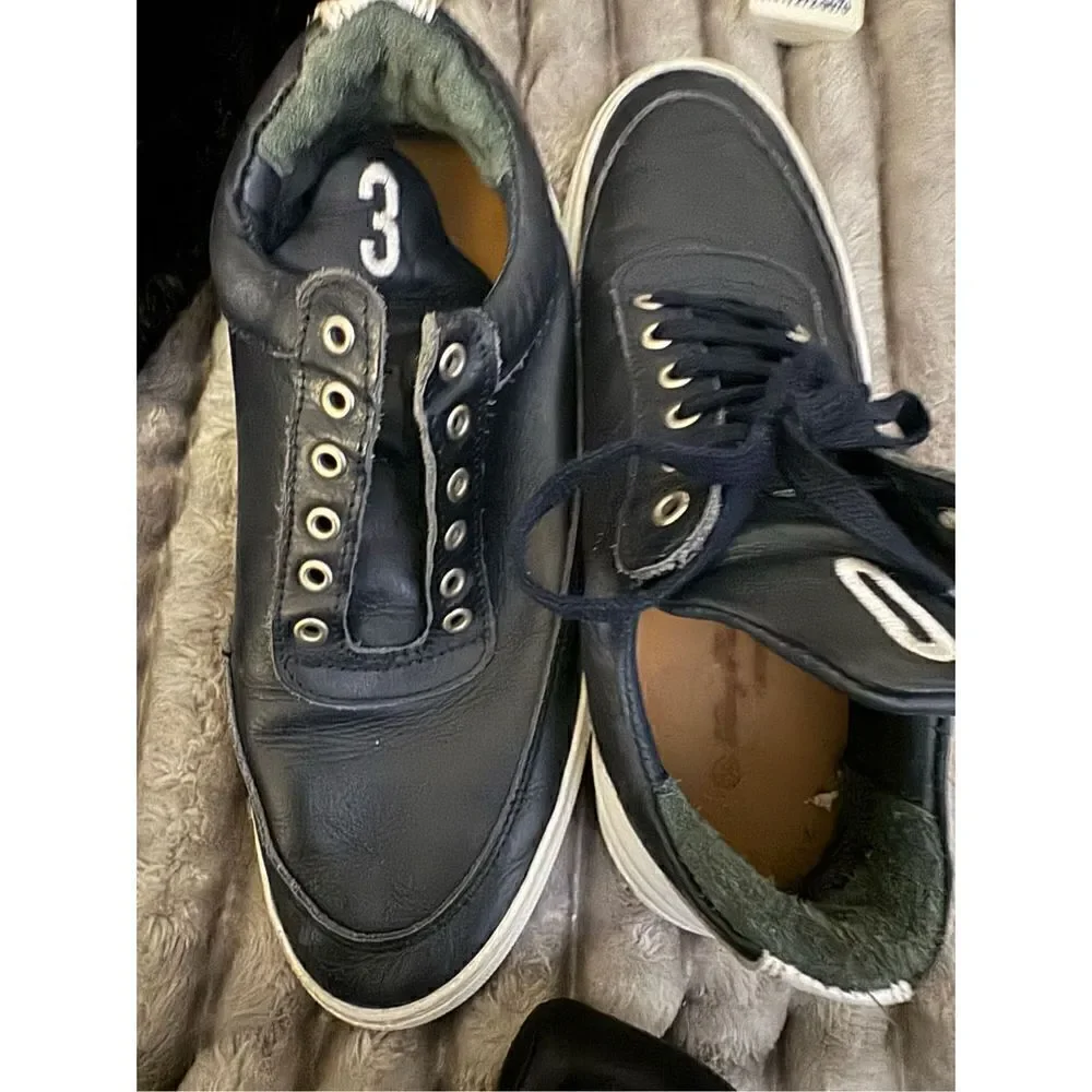 Filling Pieces Low Top Navy 03 Liberty Lace Up sneaker trainer shoe